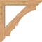 Ekena Millwork Balboa Slat Smooth Bracket w/ Offset Brace, Western Red Cedar, 7 1/2"W x 48"D x 48"H BKT0806X48X48BOA06SWR - alternate 4